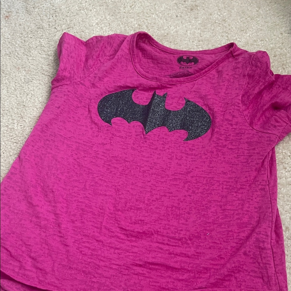 Batman Magenta Kids T-Shirt